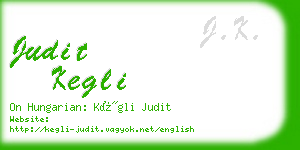 judit kegli business card